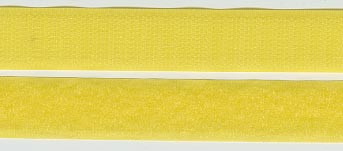 Klettverschluss Haken + Flausch 20 mm, gelb – welticreativ