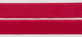 Klettverschluss Haken + Flausch 20 mm rot