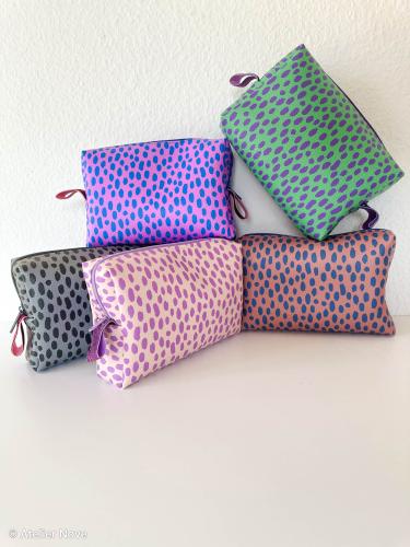 Kunstleder LEO BRUSH WILD by Cherry Picking | Leo Lila-Grün | Swafing
