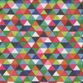 Beschichtete Baumwolle multicolore mit Dreiecken
