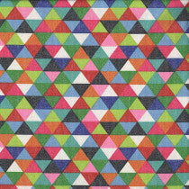 Beschichtete Baumwolle multicolore mit Dreiecken