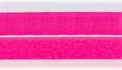 Klettverschluss Haken + Flausch 20 mm, neon pink – welticreativ