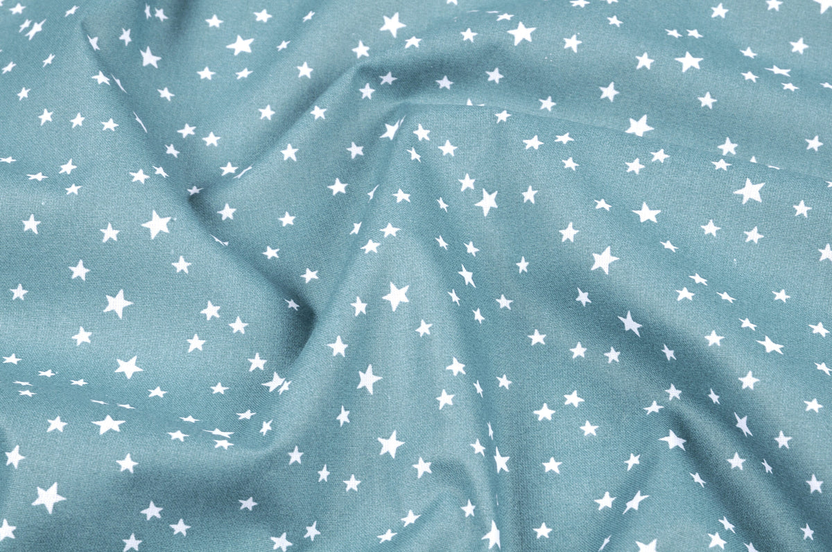 Baumwolle/Webware Sterne blau
