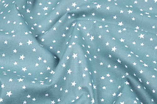 Baumwolle/Webware Sterne blau