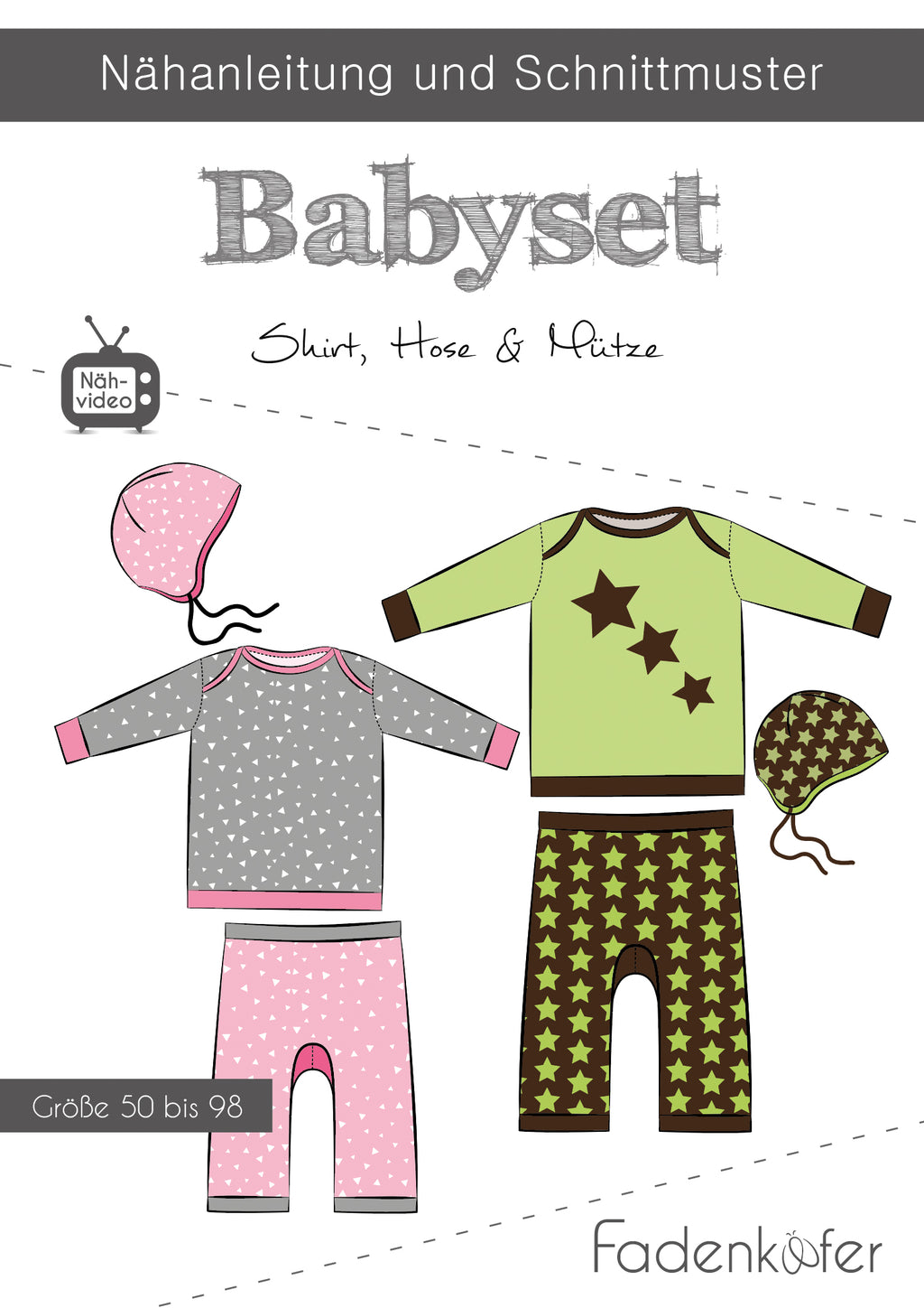 Papierschnittmuster  Babyset