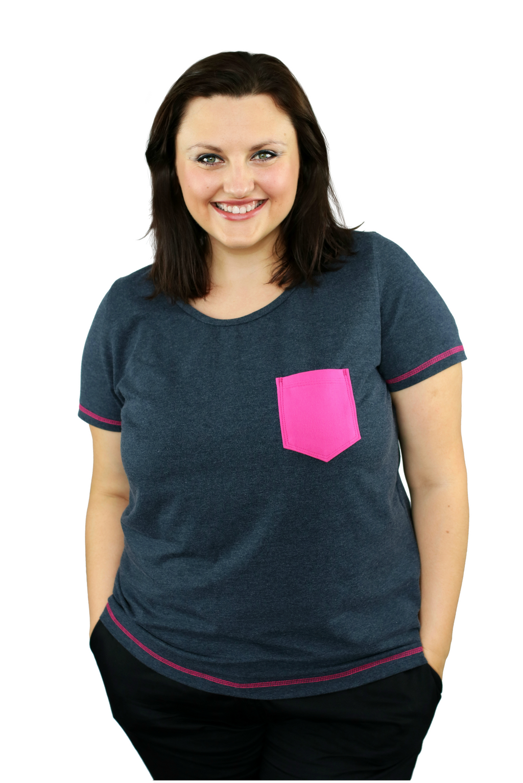Papierschnittmuster Basicshirt Damen