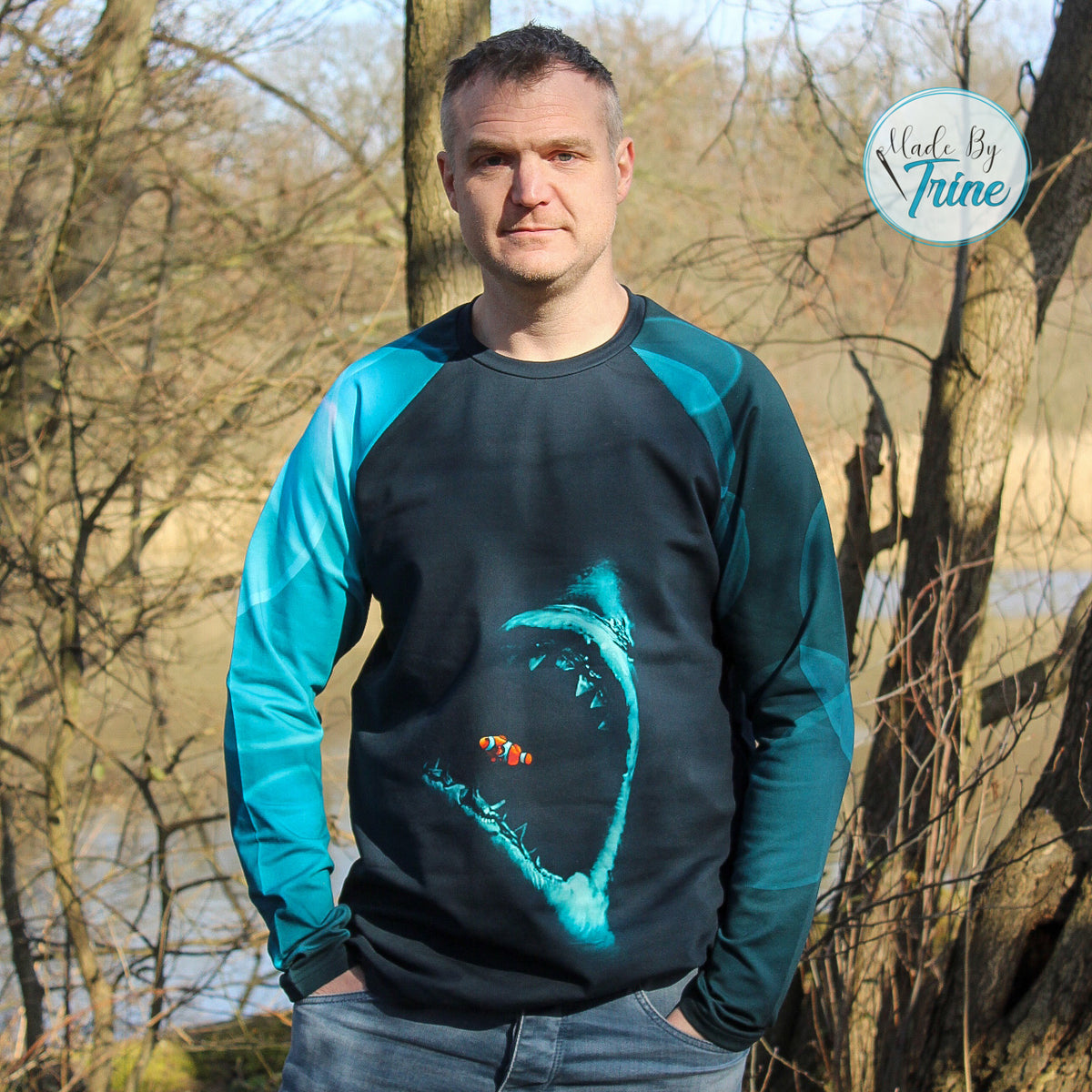 Papierschnittmuster Raglanshirt Herren