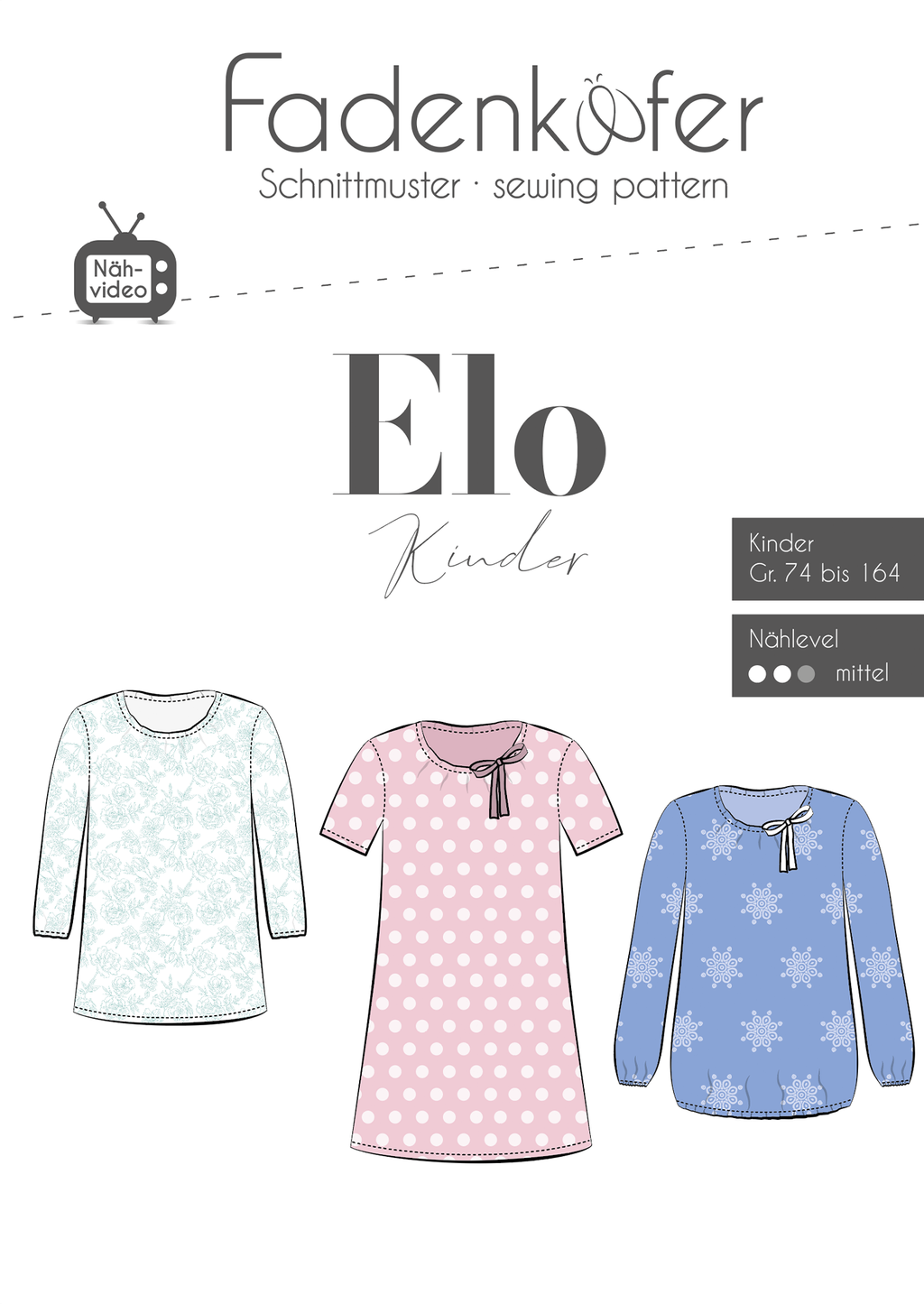 Papierschnittmuster Bluse Elo Kinder