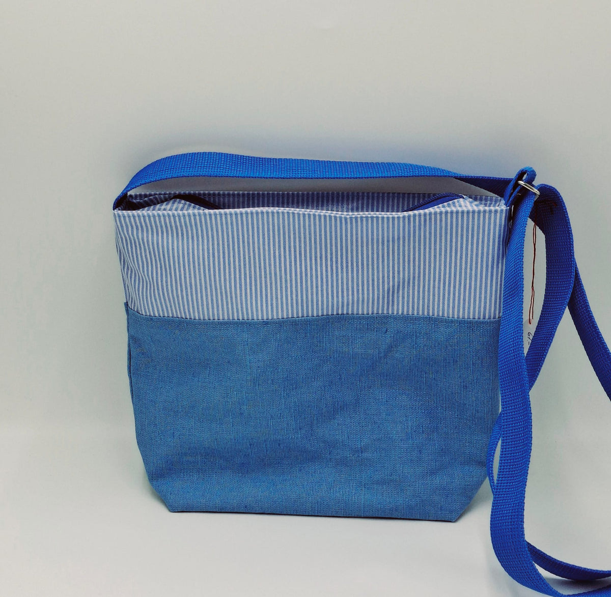 Tasche French Terry blue klein