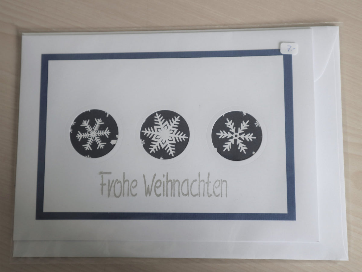 Karte blaue Kugeln