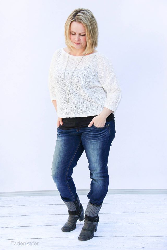 Papierschnittmuster Casual Oversize Pullover Damen