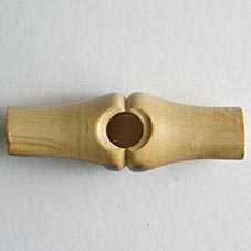 Knebelknopf, Holz beige, 25mm