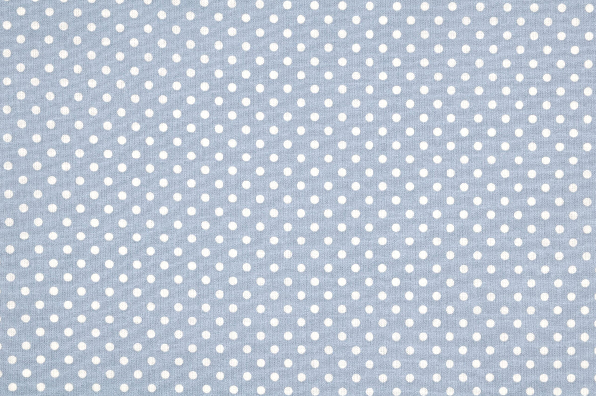 Baumwolle/Webware kleine Punkte gletscherblau