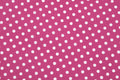 Beschichtete Baumwolle pink mit kleineren Punkten