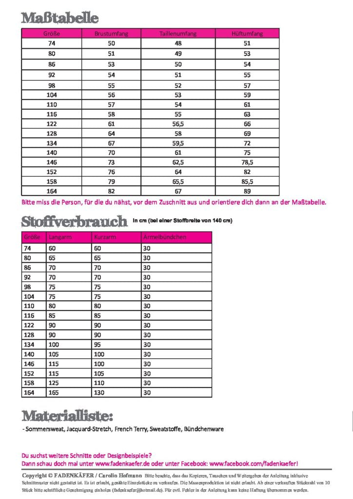 Papierschnittmuster Mila Kinder