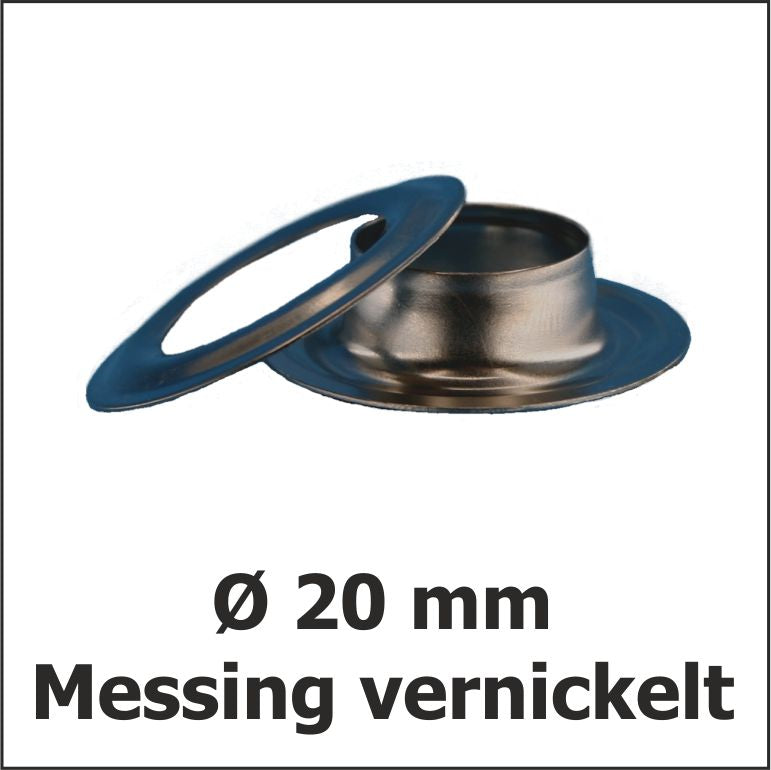 ösen vernickelt 20mm