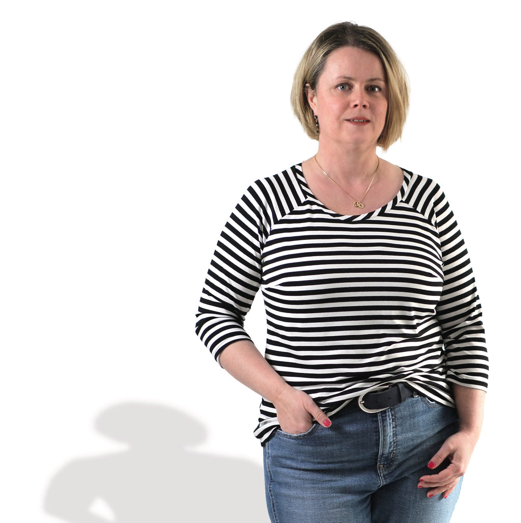 Papierschnittmuster Raglanshirt Damen