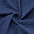 Waffelpiquée stahlblau