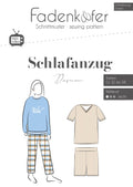 Papierschnittmuster Schlafanzug Damen