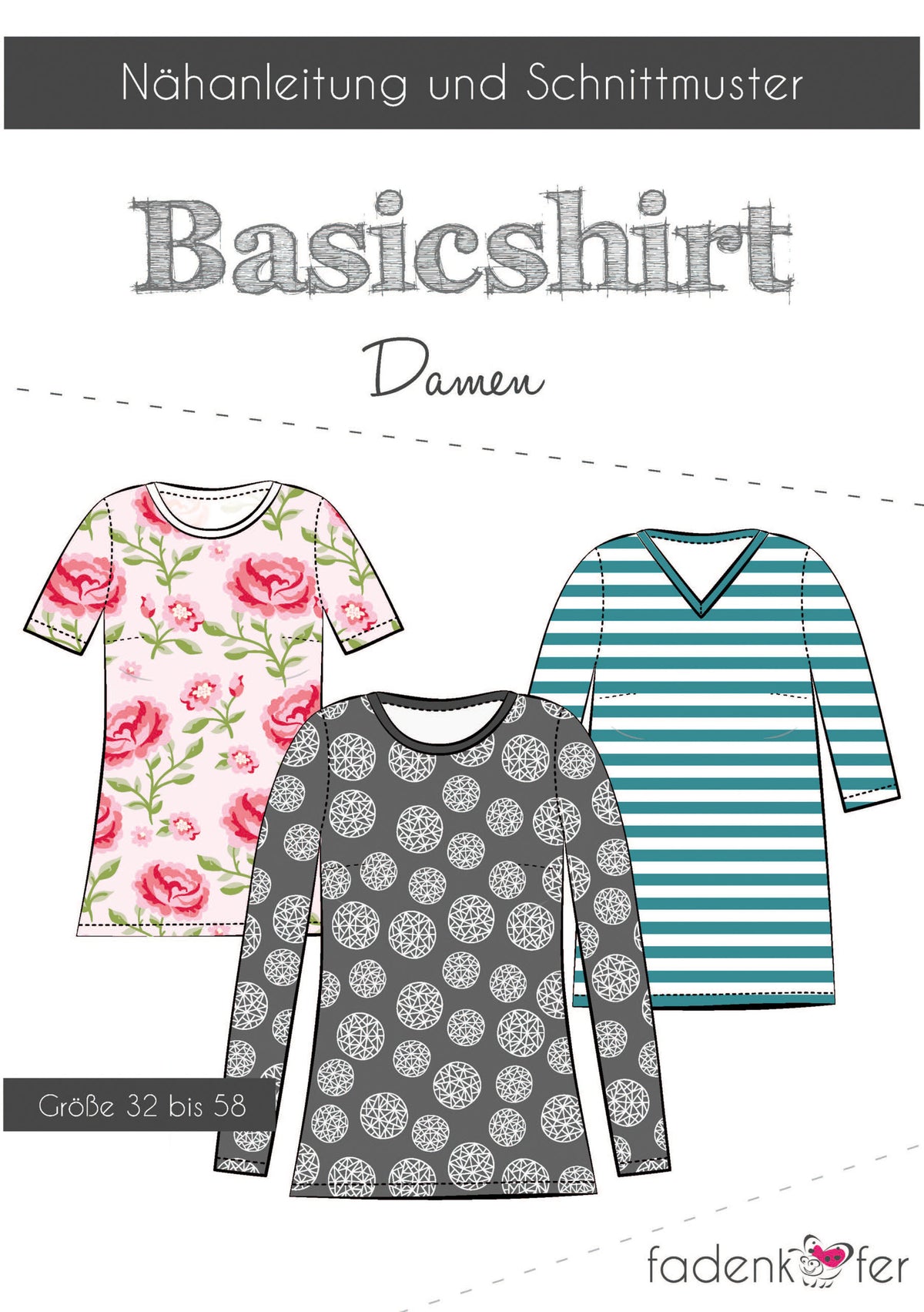 Papierschnittmuster Basicshirt Damen