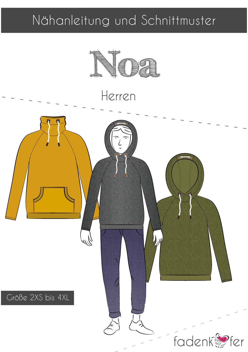 Papierschnittmuster Noa Herren