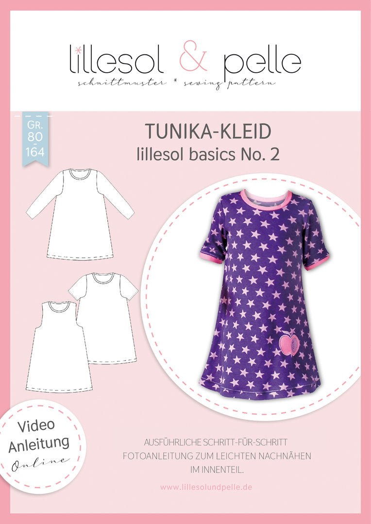 Papierschnittmuster Tunikakleid lillesol basic No.2