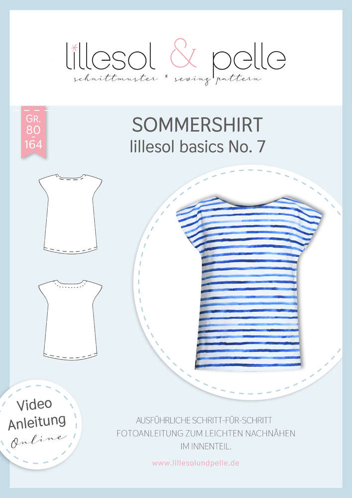 Papierschnittmuster No.7 Sommershirt Kinder