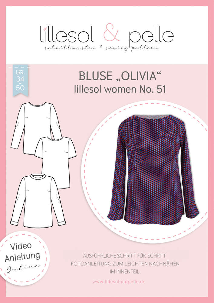 Papierschnittmuster No.51 Bluse Olivia