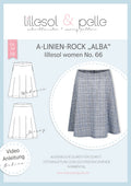 Papierschnittmuster No.66 A-Linien-Rock "Alba"