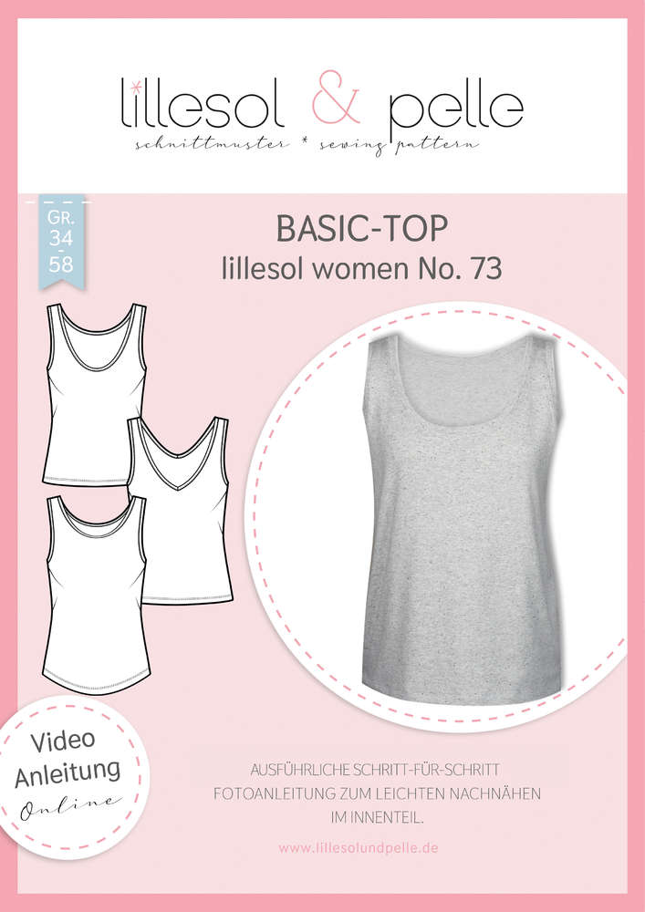 Papierschnittmuster No.73 Basic-Top