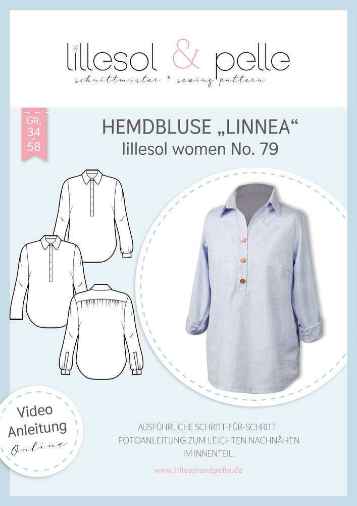 Papierschnittmuster No.79 Hemdbluse Linnea