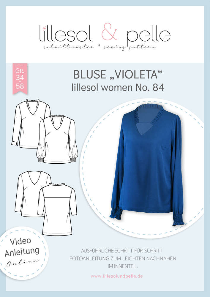 Papierschnittmuster No.84 Bluse "Violeta"