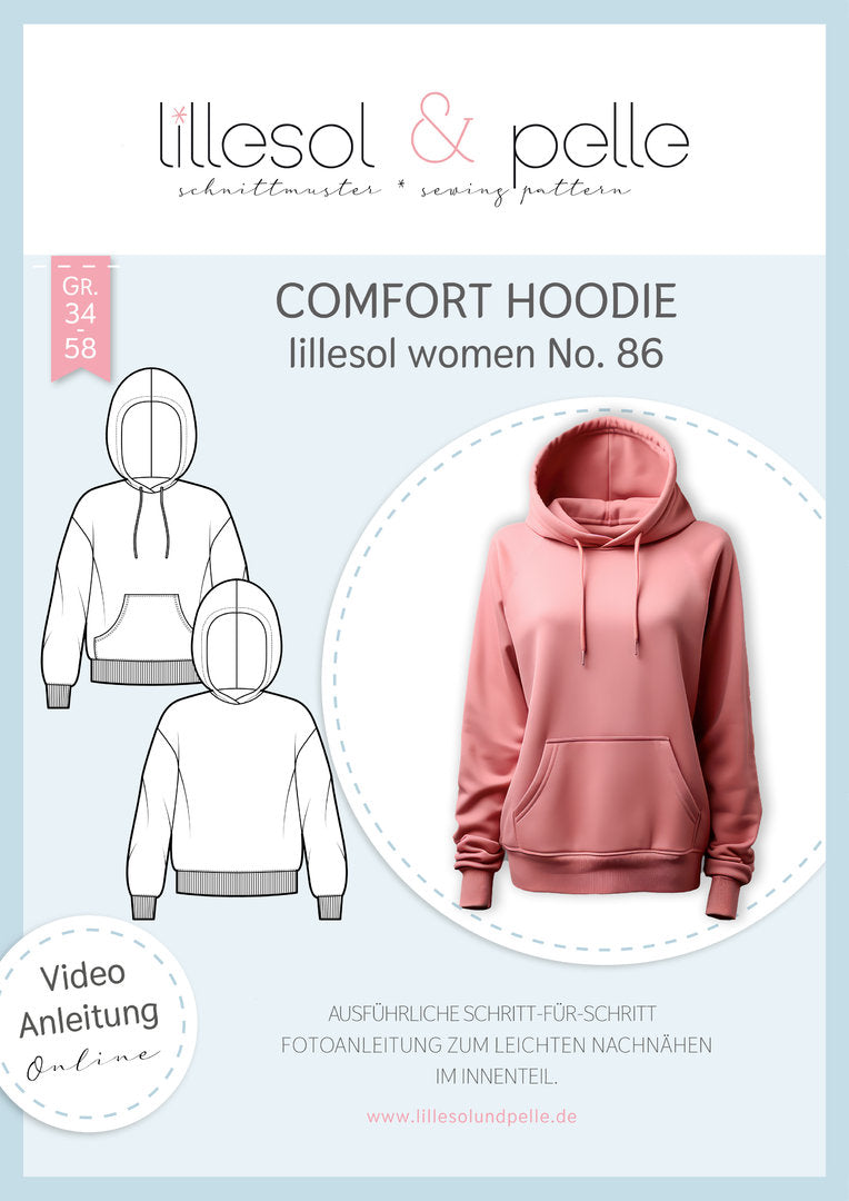 Papierschnittmuster No.86 Comfort Hoodie