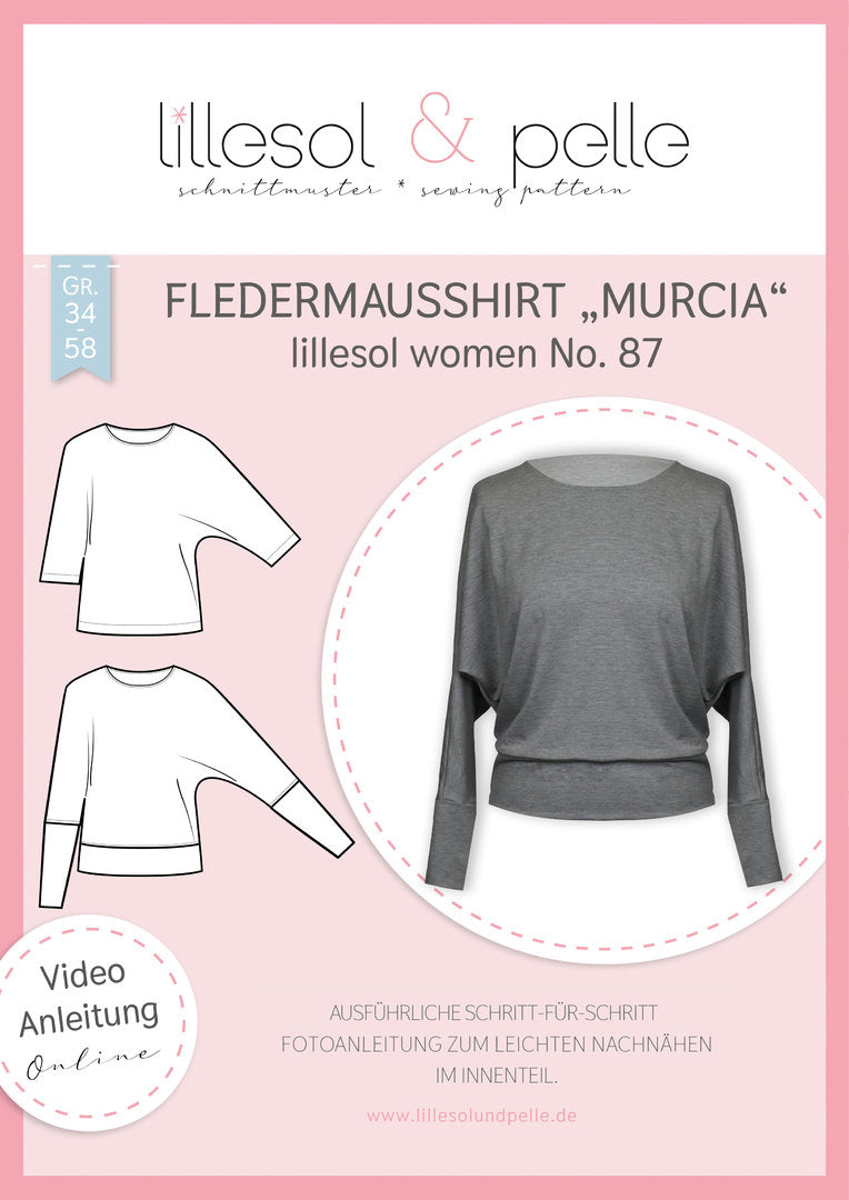 Papierschnittmuster No.87 Fledermausshirt "Murcia"