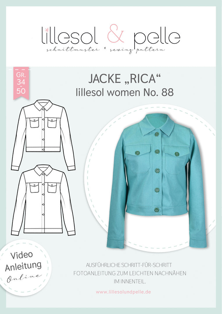 Papierschnittmuster No.88 Jacke  "Rica"