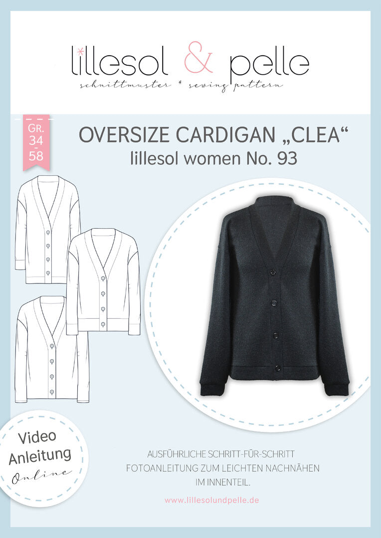 Papierschnittmuster No.93 Cardigan "Clea"