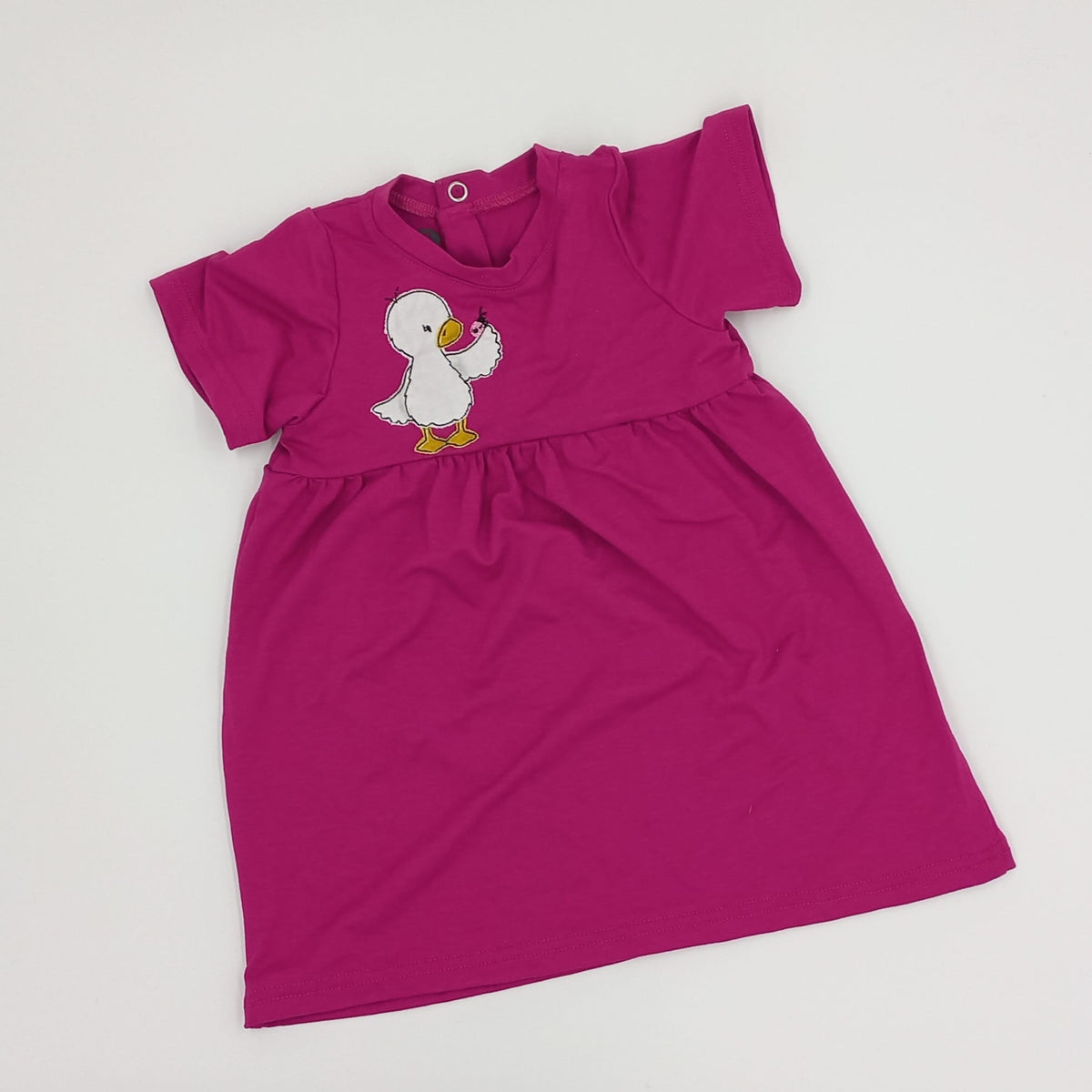 pinkes Kleid mit Ente Gr. 86