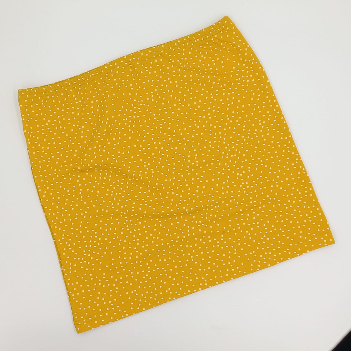 Schlauchrock dots currygelb