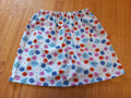 Kinderrock grosse Blumen hellblau Gr. 146