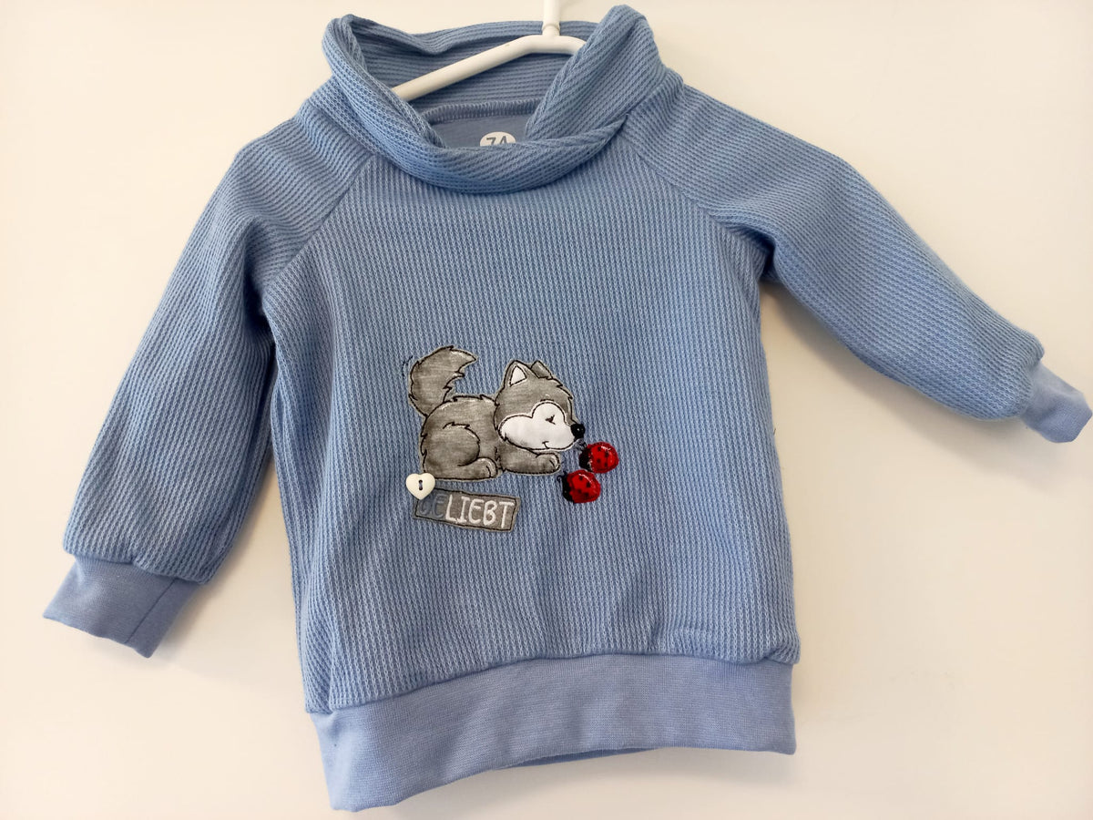 Pullover Gr. 74 - Wölfchen