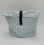 Lunchbag Punkte olive/Bikinibag