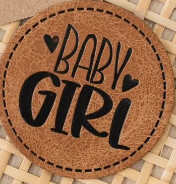 Kunstlederlabel Baby Girl