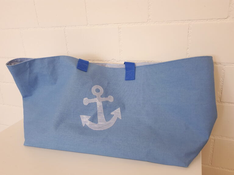 Badetasche Anker French Terry blue