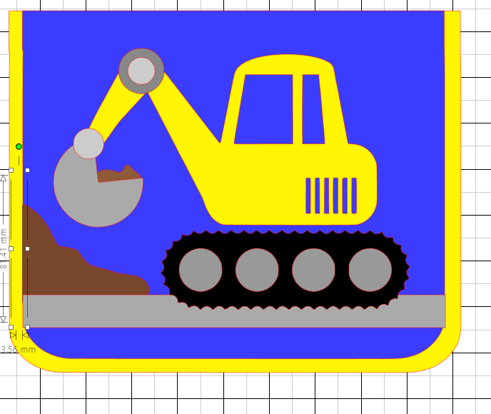 Kindergartentasche Bagger