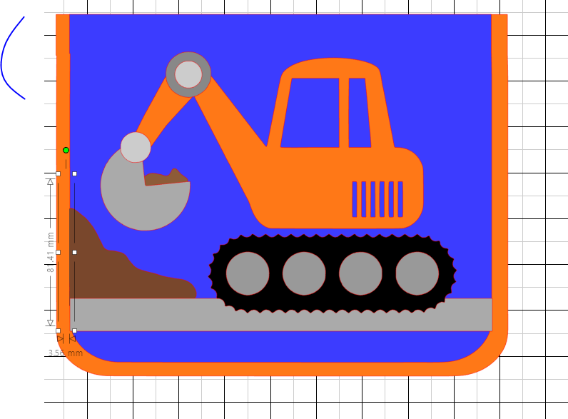 Kindergartentasche Bagger