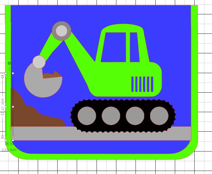 Kindergartentasche Bagger