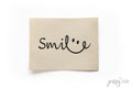 Baumwoll Label smile