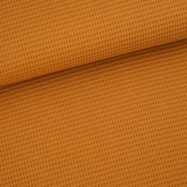 Bio Waffeljacquard messing stoffonkel (GOTS)