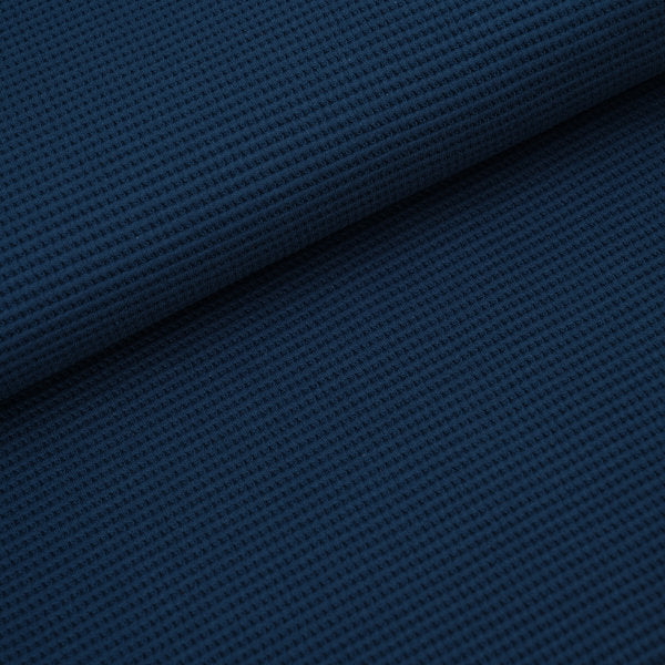 Bio Waffeljacquard water by night stoffonkel (GOTS)