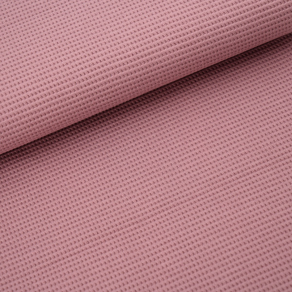 Bio Waffeljacquard woodrose stoffonkel (GOTS)
